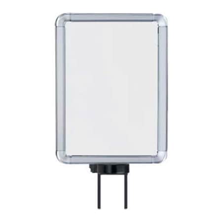Lavi Industries Vertical Swivel Sign Frame, 8.5" x 11", For 7' Posts, Chrome 50-1141SV/CL